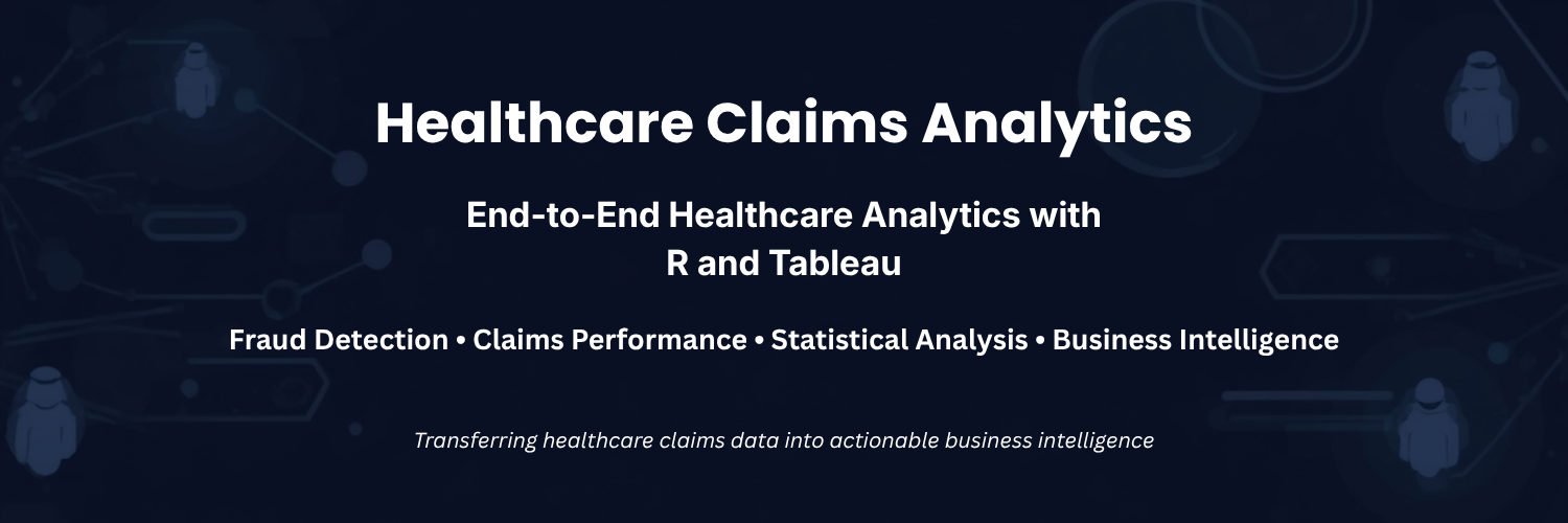 Healthcare claims analytics dashboard