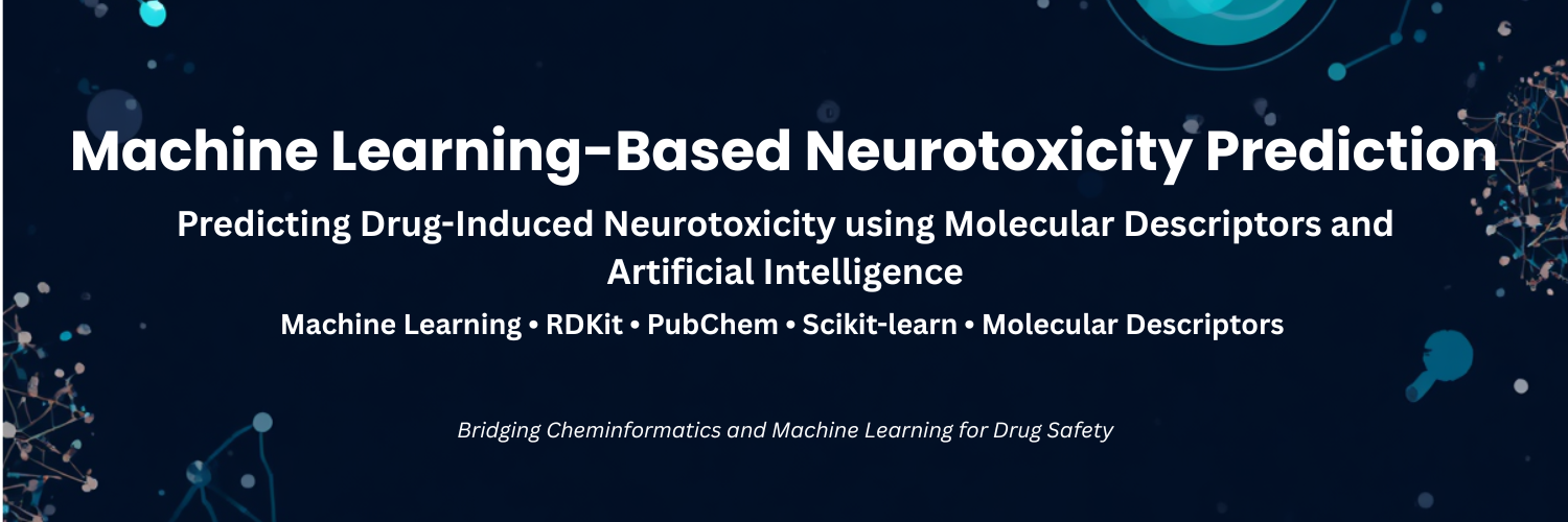 Machine learning drug neurotoxicity prediction model